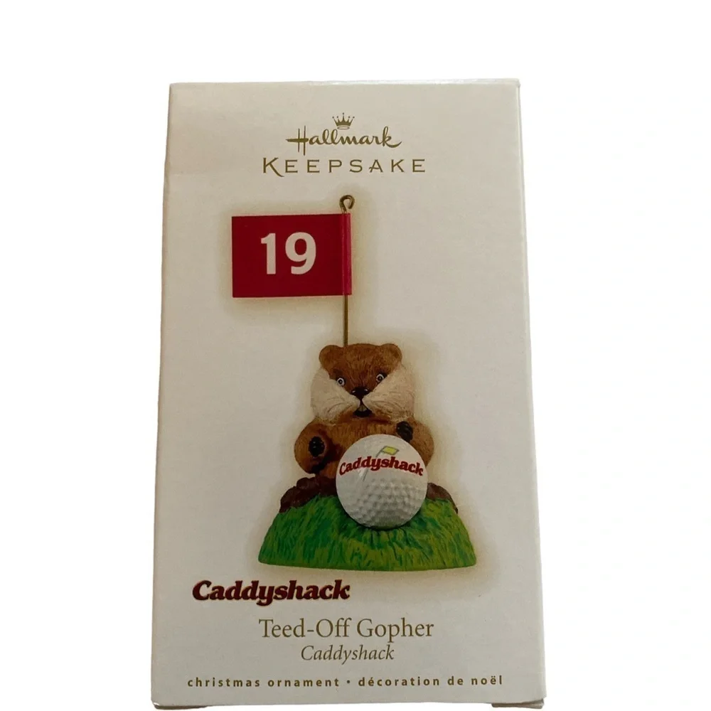 Hallmark collectible keepsake ornament Teed-off Gopher Caddyshack 2009 box kept